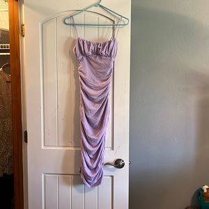 Princess Polly lilac ruched dress